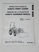 Kubota LA402ST-1 FRONT LOADER Operators Manual