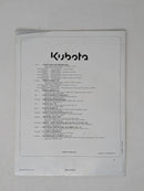 Kubota LB702, LA852 FRONT LOADER Operators Manual