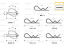Multipack R Clips & Linch Pins (x50) ( S.13447 )