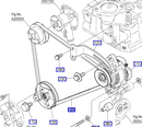 16883-97010 Kubota Fan Belt G23 /BX2350D / B1121D
