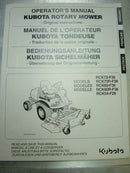 Kubota RCK72-F36, RCK72R-F36, RCK60-F36, RCK60R-F36, RCK54-F28 Operators Manual