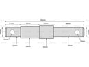 Lower Link Implement Pin Dual 22-28-32x185mm, Cat. 1/2 ( S.5795 )