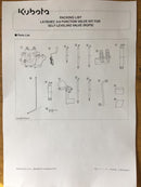 7J443-94222 Kubota LA1854 EC 3rd Function Valve Kit M Series Tractor 3rd Function