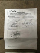 3Y205-97121 Kubota M110 / M135 Tractor 4th Lever Valve Kit
