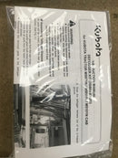 Kubota Tractor Rear Window Glass 3B884-97650 Kubota M5002 NQ Tractor Heated Rear Window Kit
