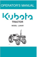 Kubota Operators Manual - L2850R Tractor