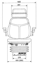 6C392-94402 COBO Seat SC74/M91 Tractor Seat ( PVC Cover )