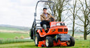 Kubota G21E Diesel Rideon Mower with High Dump Grass collector