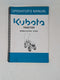 Kubota B1620, B1820 Tractor Operators Manual