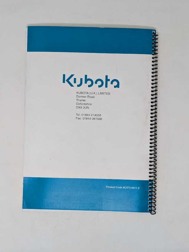 Kubota B1220 Tractor Operators Manual