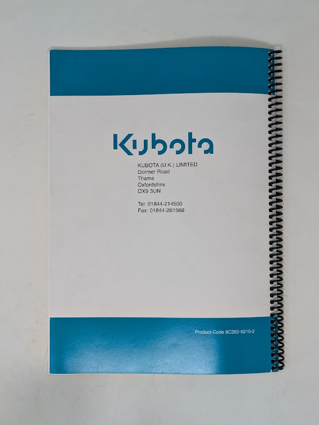 Kubota B2420 Tractor Operators Manual – Hughie Willett Machinery