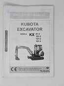 Kubota 91-3, 101-3, 121-3, 161-3 EXAVATOR Operators Manual