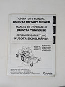 Kubota RCK72P-F36, RCK72R-F36, RCK60P-F36, RCK60R-F36 Operators Manual