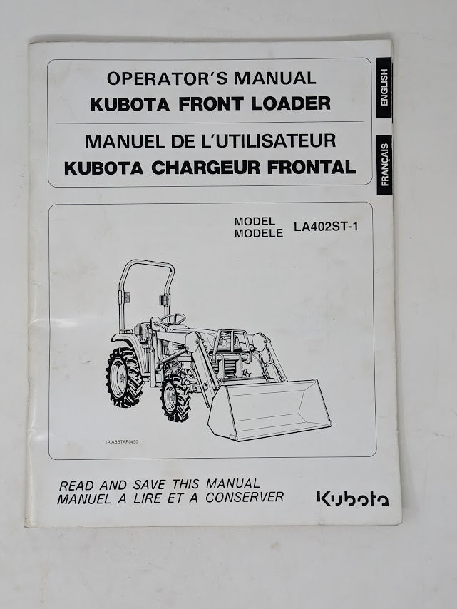 Kubota LA402ST-1 FRONT LOADER Operators Manual