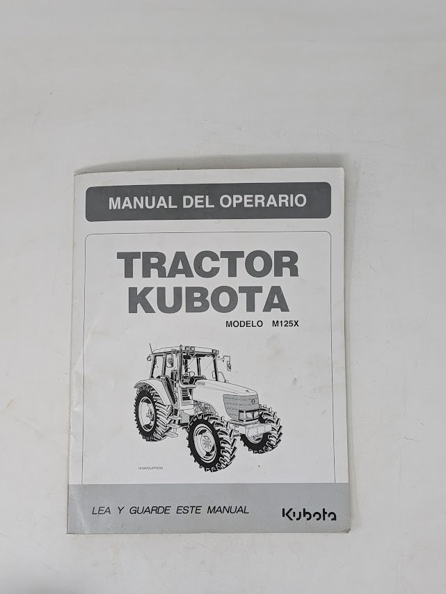 Kubota M125X TRACTOR Operators Manual