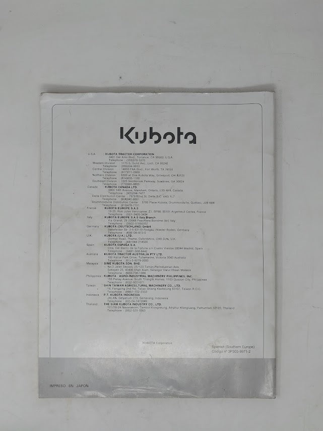 Kubota M125X TRACTOR Operators Manual