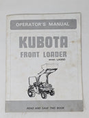 Kubota LA350 FRONT LOADER Operators Manual