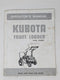 Kubota LA350 FRONT LOADER Operators Manual