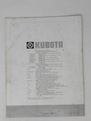Kubota LA350 FRONT LOADER Operators Manual