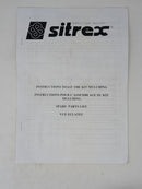 SITREX Mulching Kit Fitting Instructions and Spare Parts Manual