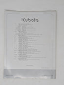 Kubota B1220 Tractor Operators Manual
