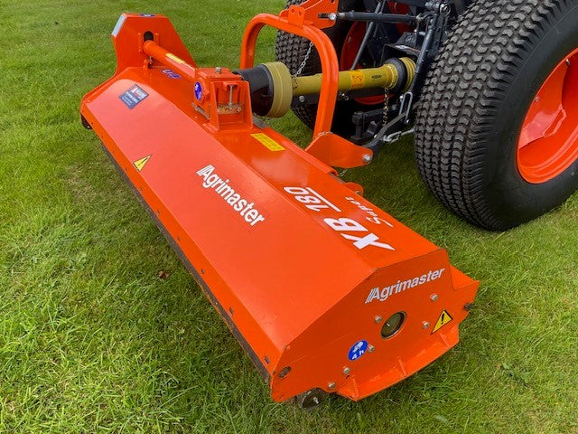 Agrimaster XB180 compact tractor flail mower.