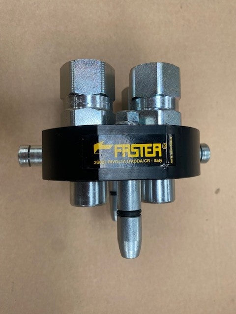 Faster Four point Hydraulic Coupling, Faster S.p.A (2P508-4-12G M C, 2P508412GMC, 2P508-4-12GMC) -Sparex S.112617 Kubota 7J417-85020