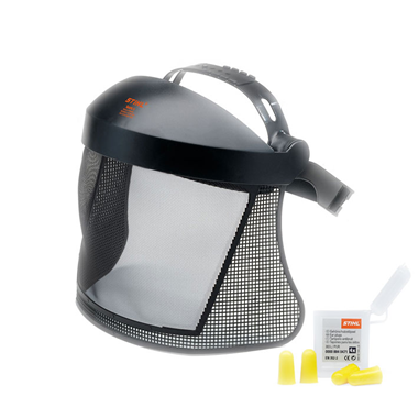 Stihl Face / Ear Protection with Nylon Mesh Visor and ear plugs