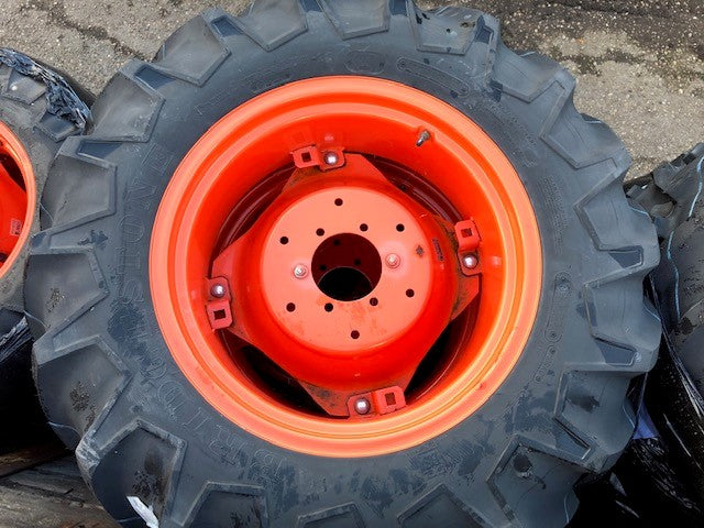 12.4-24 Tractor Tyre and wheel  Bridgestone 12.4 - 24 Tyre and Wheel to fit Compact Tractors