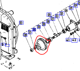 Kubota 15321-74250 Fan Pulley
