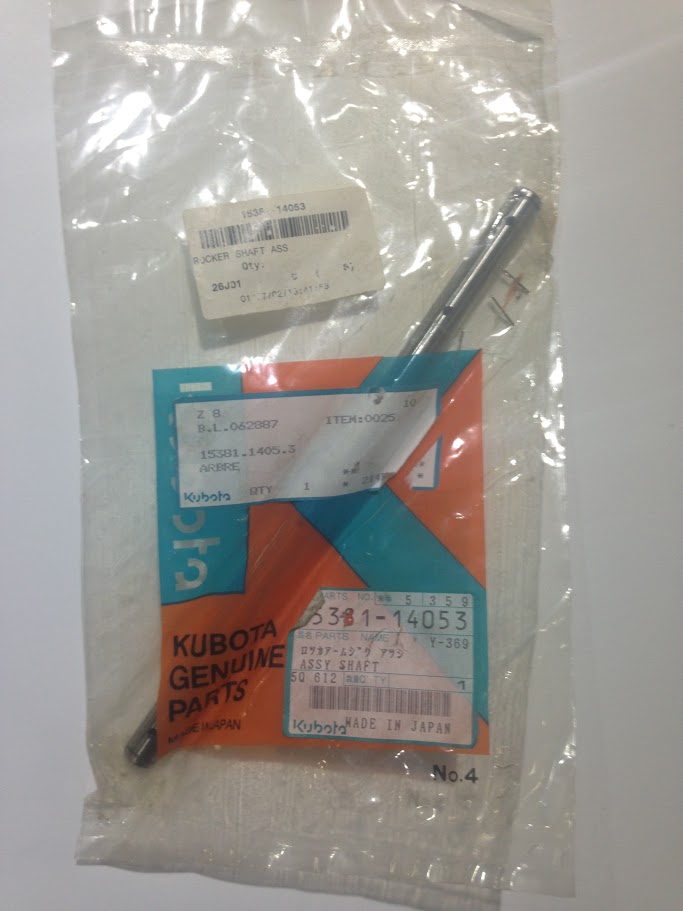 Kubota 15381-14053 Rocker Arm Shaft