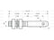 Lower Link Implement Pin 22x135mm, Thread size 7/8''x70mm Cat. 1 ( S.211