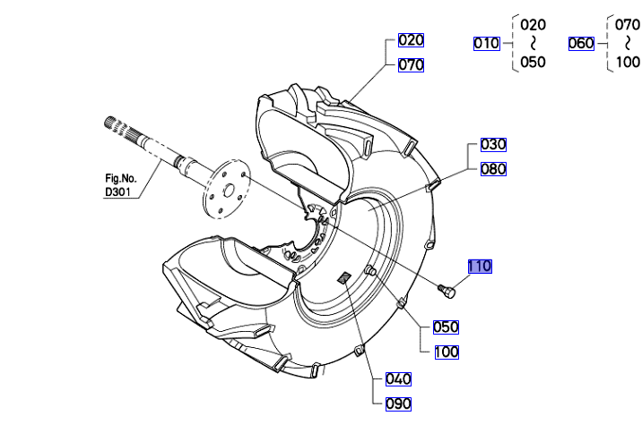K2561-17210  wheel nut