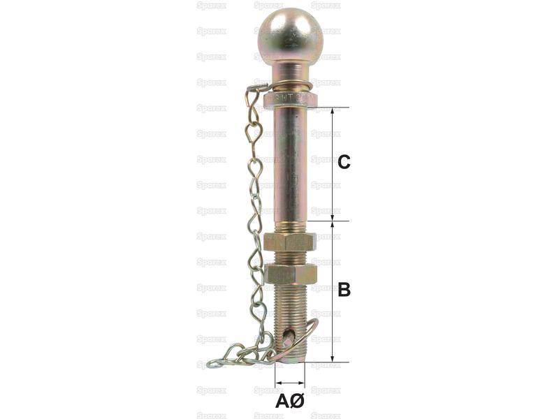 Ball Hitch Pin, 2000Kg (Long) ( S.3211 )