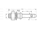 Lower link implement pin Heavy Duty 22x146mm Cat. 1 ( S.5190 )