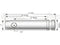 Top Link Pin and Chain 25x142mm Cat. 2