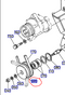 Kubota 67820-64113 Tension Pulley