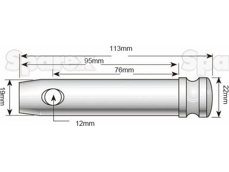 Top Link Pin 19x76mm Cat. 1 ( S.73 ) 31150-71360