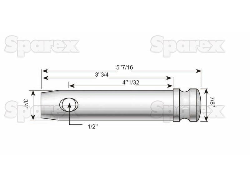 Top link pin 19x102mm Cat. 1 ( S.74 )