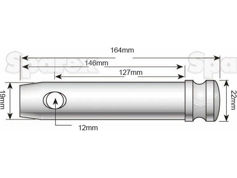 Top Link Pin 19x127mm Cat. 1 ( S.77 )