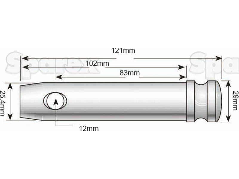 Top Link Pin 25x83mm Cat. 2 ( S.79 )