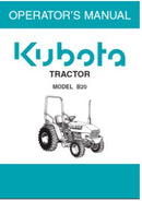 Kubota Operators Manual - B20 Tractor