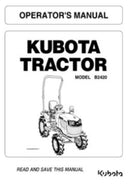 Kubota Operators Manual - B2420 Tractor (OPC Switch)