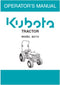 Kubota Operators Manual - B2710 Tractor