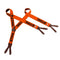 Stihl Orange Braces for Trousers with Buttons 120cm