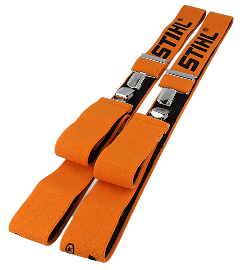 Stihl Orange Braces for Trousers with Metal Clips 130cm