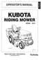 Kubota Operators Manual - G18LD  / G21LD Ride on Mower