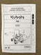 W20TS-01578  Kubota Road Kit Front V2 for F90 series