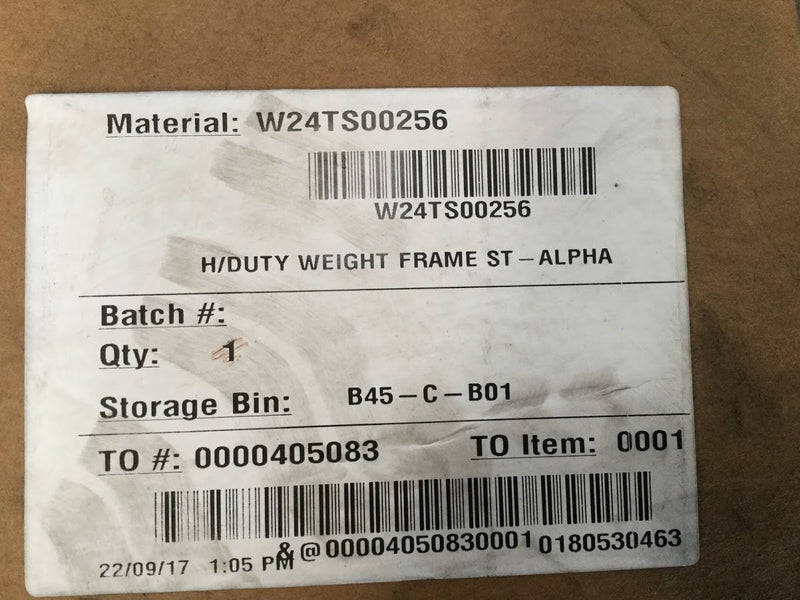 W24TS-00256	Kubota Heavy Duty Weight Frame