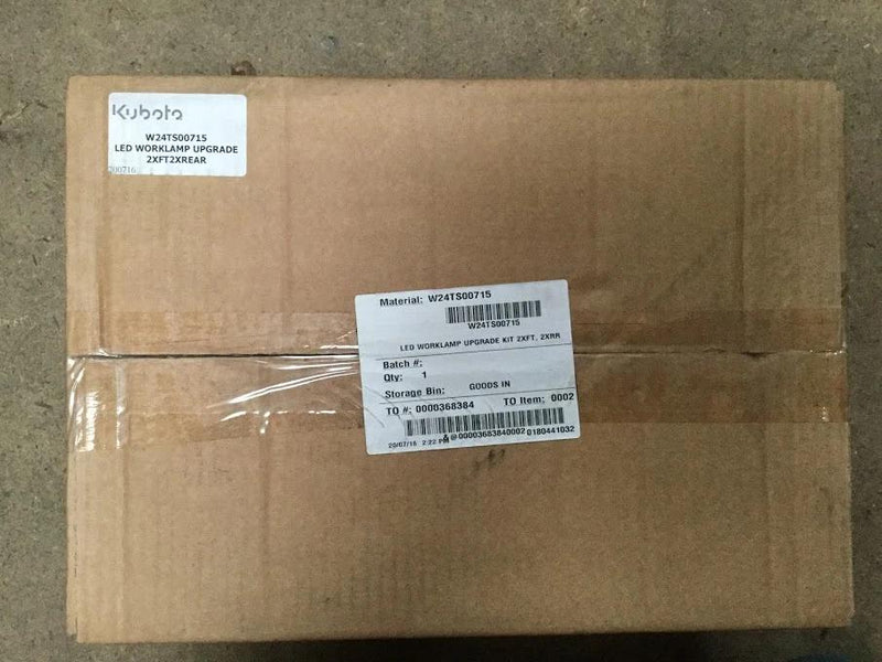 W24TS-00715 Kubota LED Worklamp  ( Upgrade Kit  2xft,  2XRR ) Work Light